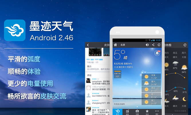 墨跡天氣 Android 2.46 版正式發(fā)布！