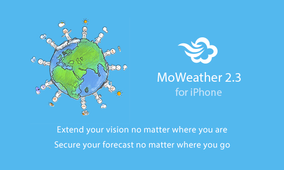 MoWeather 2.3 for iPhone版正式發(fā)布（6月26日）